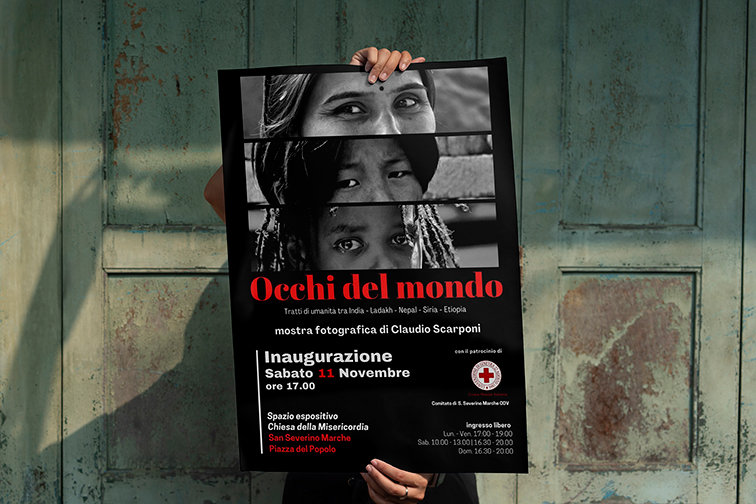 Manifesto Mostra fotografica Occhi del Mondo